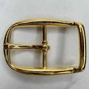 Vintage Gold Tone Simple Basic Belt Buckle for up to 1 Inch Belt